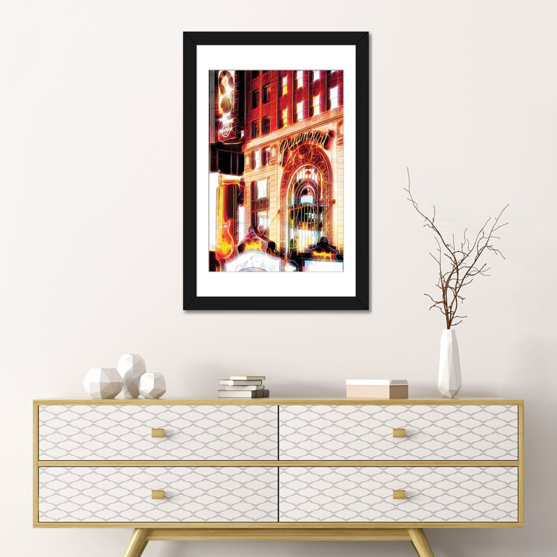 «See the Show», impression sur toile, H 24 po x l 16 po x P 1 po, Papier d'art encadré noir, Blanc