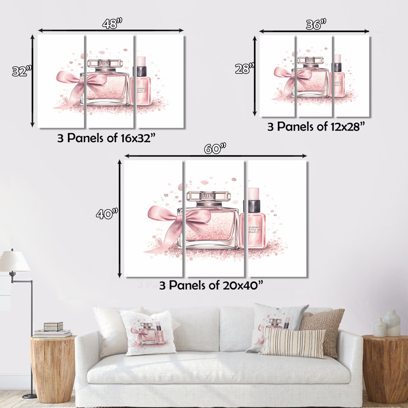 Ensemble de maquillage sur toile Alanis, H 28 po x l 36 po x P 1 po