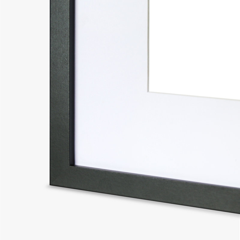 Cordea Black None Picture Frame - Set of 9 with Mat