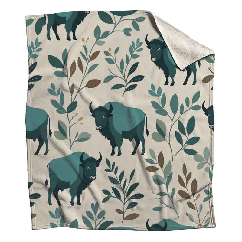 Couvertures Buffalo Botanical Illustration, L 60 po x H 80 po