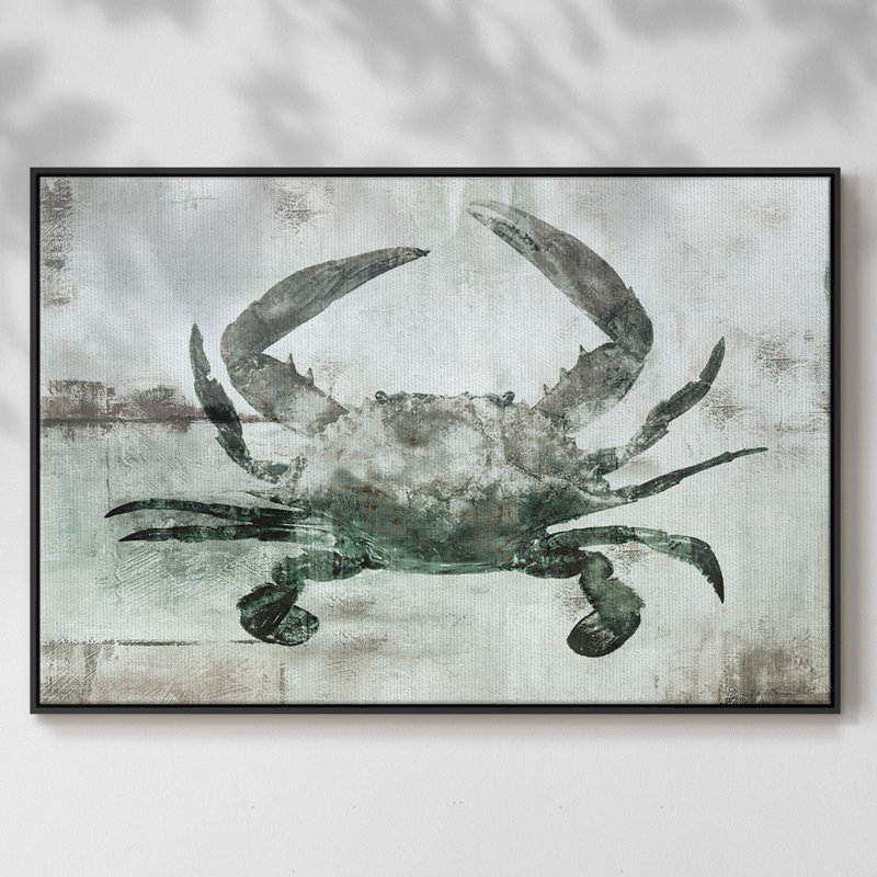 Toile tendue avec châssis neutre en crabe neutre I, Noir, H 17 po x l 25 po x P 2 po