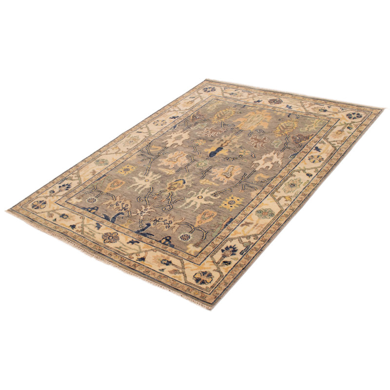 Tapis gris clair Royal Oushak 6 pi 2 po x 8 pi 9 po
