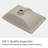 RENIST 14.96" White Ceramic Rectangular Undermount Bathroom Sink with Overflow