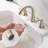 6.33" Widespread Transitional Bathroom Sink Faucet 3 Hole, 2-Handle Bathroom Faucet With Drain Assembly And Supply Lines-128890556