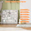 Johnson 5 Tier Metal Bookshelf With Canvas Storage Pockets, Reinforced Stable Frame, Freestanding Forward-Facing Book Storage For Bedroom, Playroom Or Living Room