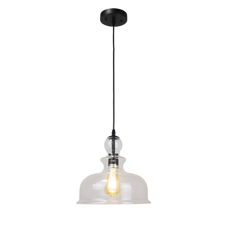 1 - Light Matt Black Single Pendant