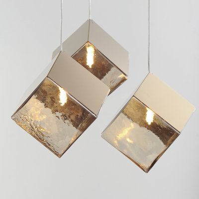 Luminaire suspendu grappe 3 lumières Ice Cube