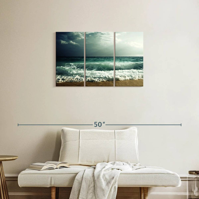Gillard Dusky Ocean Wave, H 20 po x l 33 po