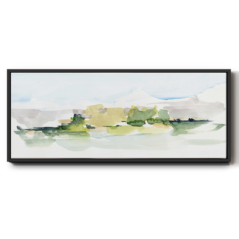 Tangerine Sunset I- Framed Canvas