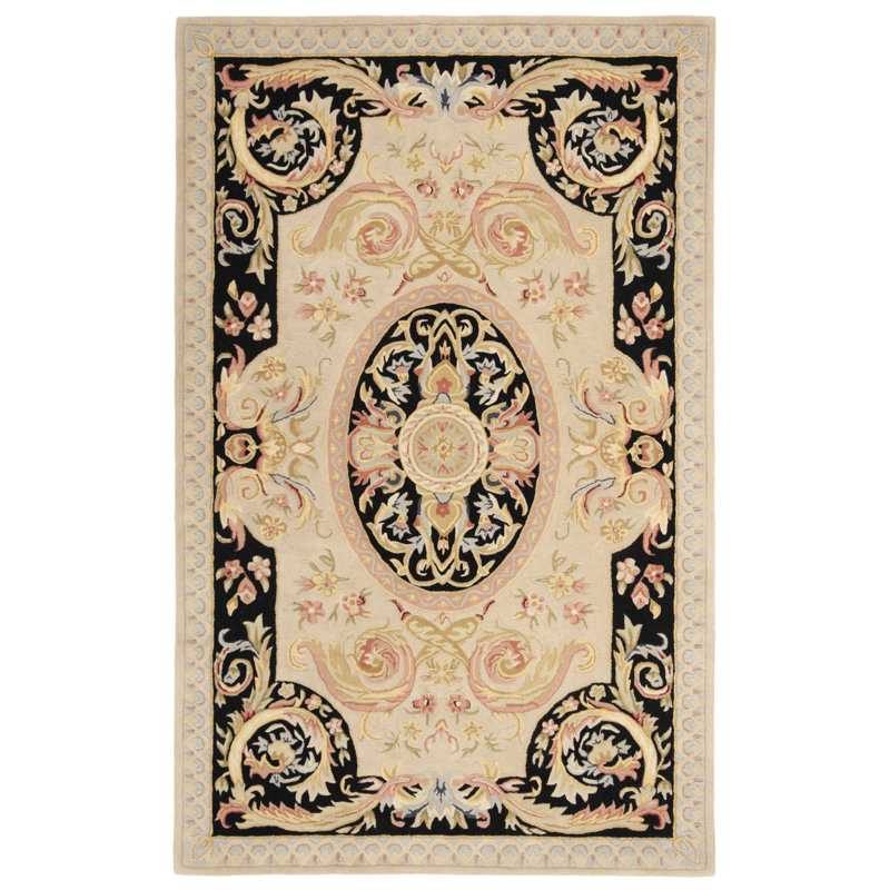 Tapis oriental en laine touffeté à la main Priscila, Rectangle 10 pi x 14 pi