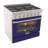 KUCHT Professional 36 in. 5.2 cu. ft. Dual Fuel Range for Propane Gas with Sealed Burners and Convection Oven in Stainless Steel with Blue Oven Door-87227273-87227274