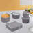 5 Pack Sturdy Plates and Dishes Storage Containers with Lids for Dinnerware-1091671177
