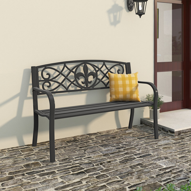Banc de jardin en acier Faircloth
