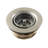 Kingston Brass Tacoma Stainless Steel Bar Sink Basket Strainer with Brass Nut-62619601