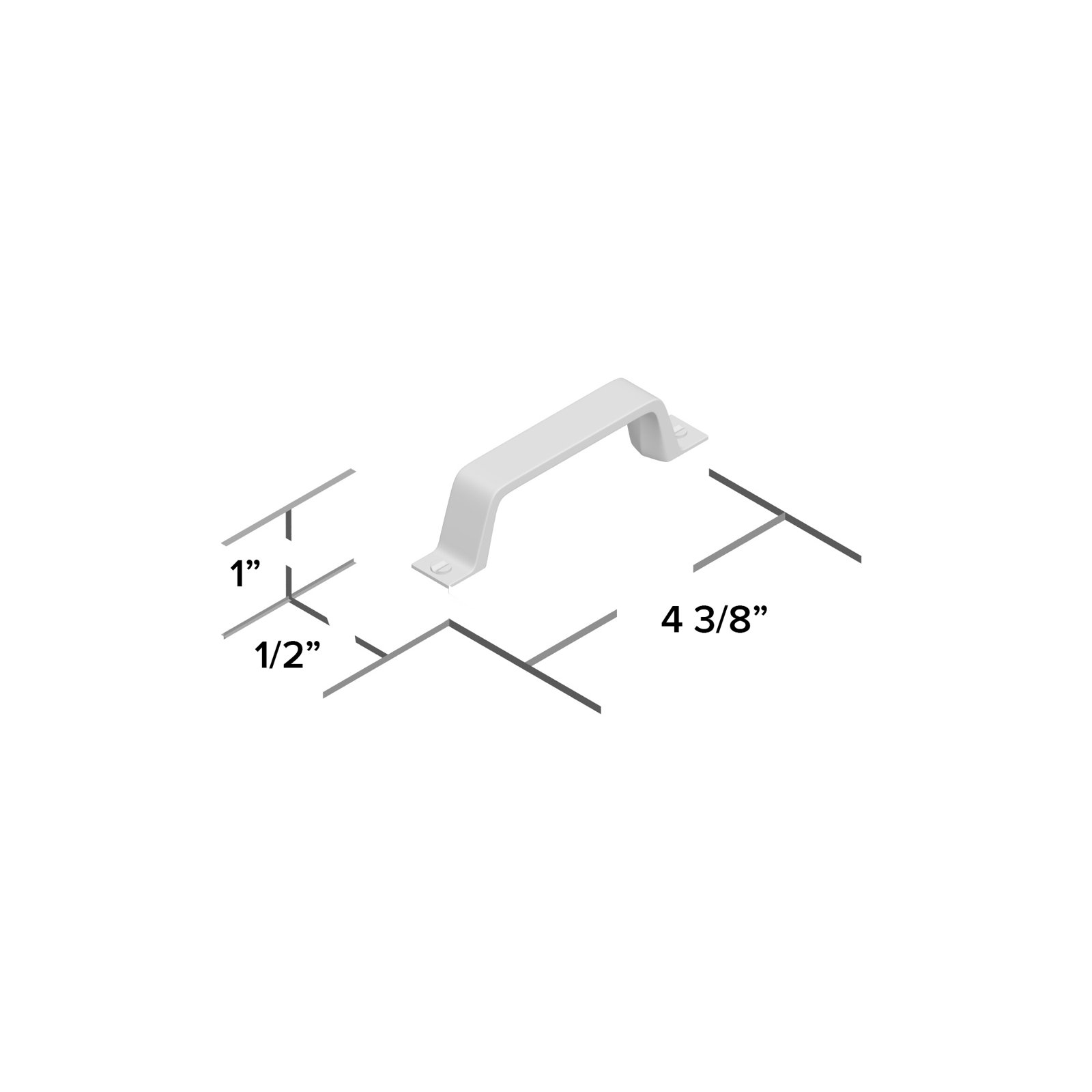 Channing 3" Bar Cabinet Pull, Polished Nickel