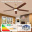 132cm Ceiling Fan with LED Lights