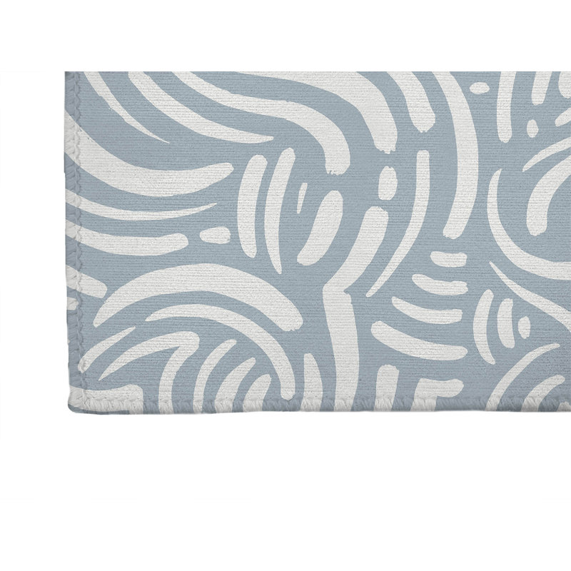 Cozy Swirl Non-Slip Outdoor Rug, Runner 2'6" x 8'