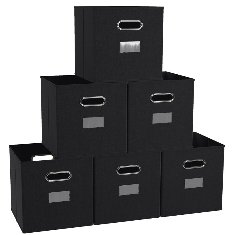 Bac en carton pliable, Noir