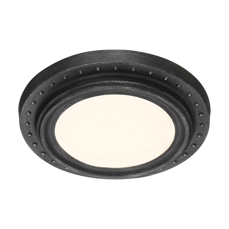 Schorr Acrylic LED Flush Mount, 2" H x 9" W x 9" D