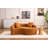 S-Curved Chenille Sectional Sofa: Dual-Depth (21.3" & 26.8"),, No Assembly, Compact For Small Spaces, 400 Lbs, 66.9" L-142121852