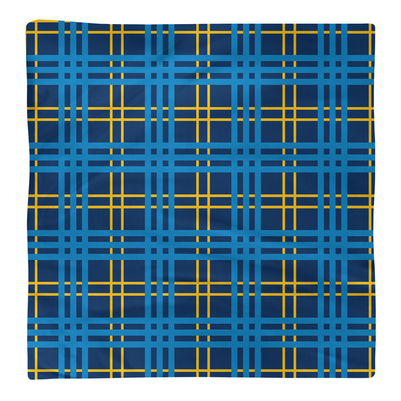 Serviette de table de luxe flash football Los Angeles, L 10 po x l 10 po, Bleu marine / or / bleu pastel, Coton