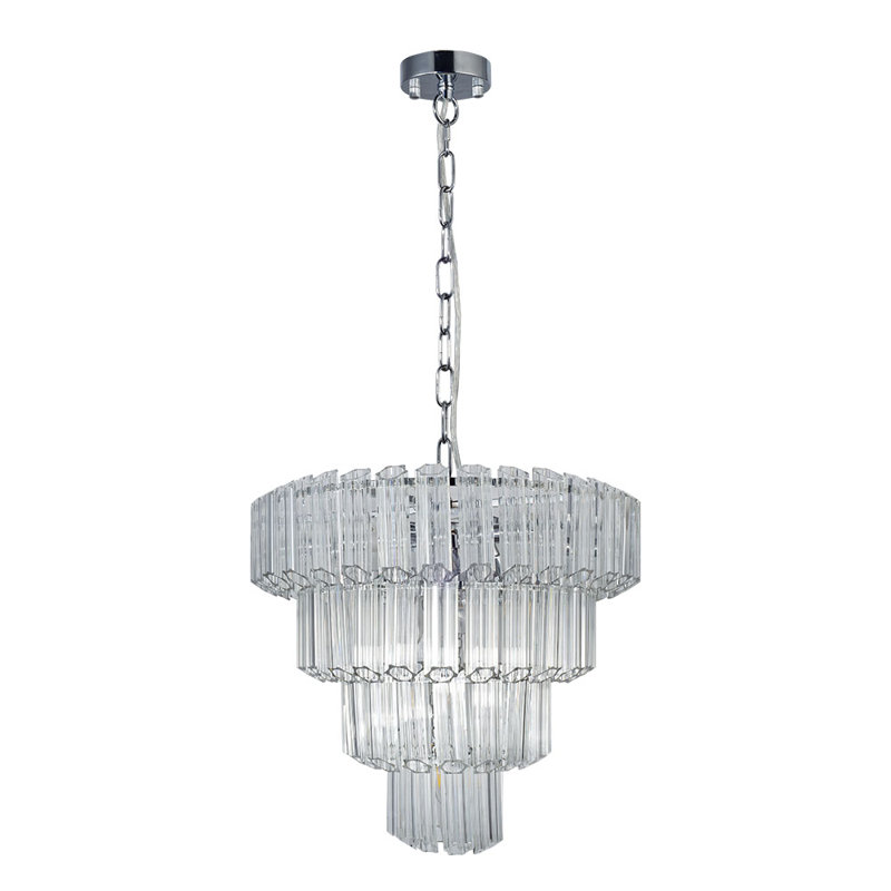 Adran 11 - Light Crystal Chandelier, Polished Chrome