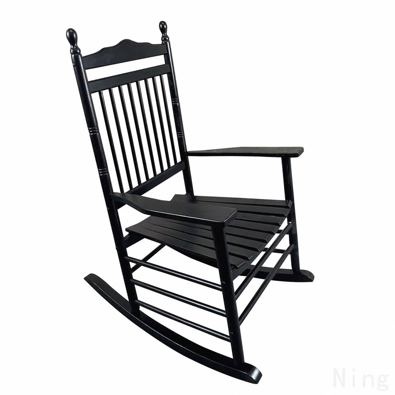 Chaise berçante balcon pour adulte - noir, Noir