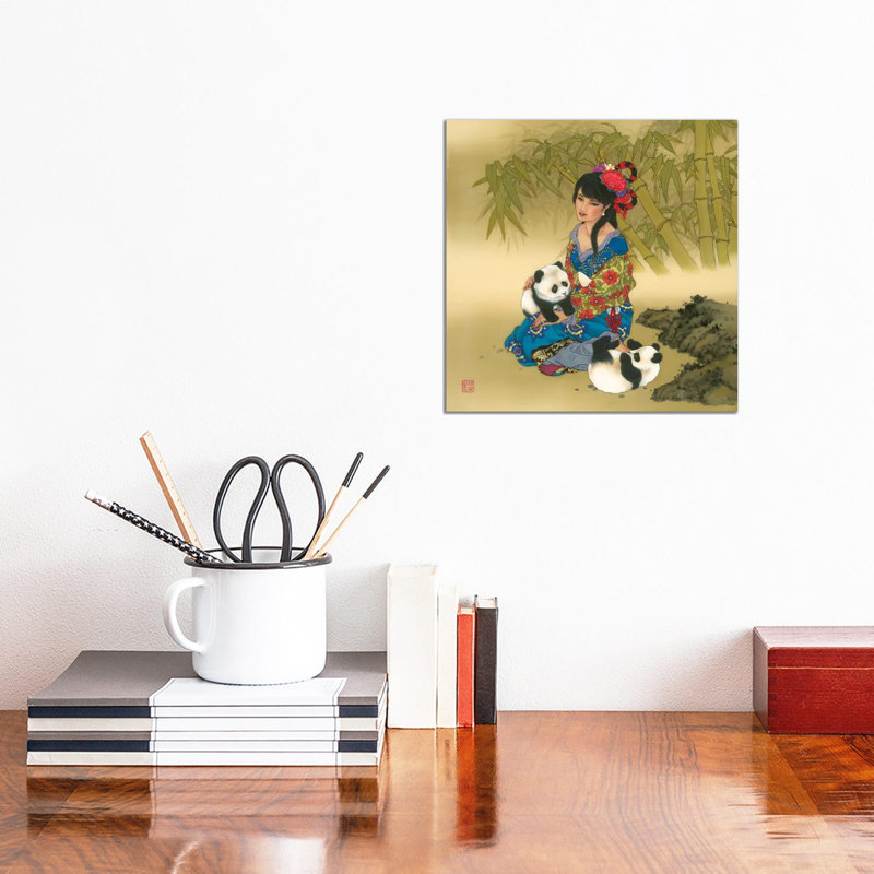 Wolong Valley - Painting on Canvas, Wrapped Canvas, 30.48 cm H x 30.48 cm W