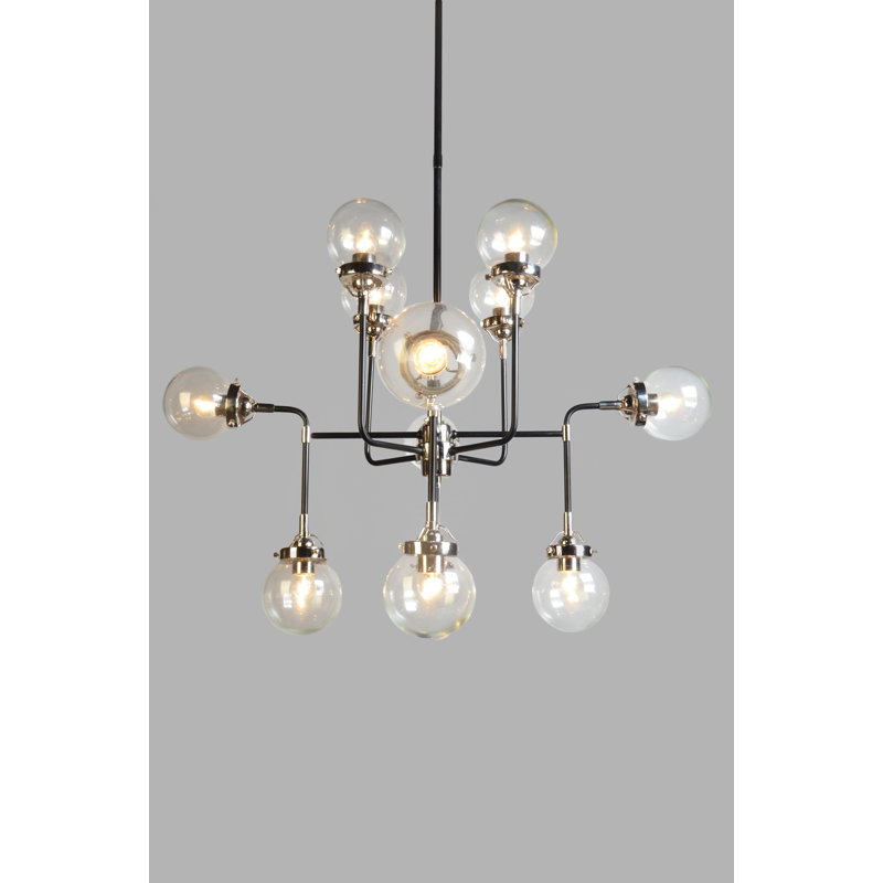 Lustre linéaire spoutnik 12 lumières Barbee