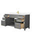 Beckett 66" Freestanding Single Bathroom Vanity with Cultured Marble Top-245638949-245638944-237132385