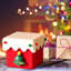 Une boîte-cadeau, boîte de bonbons pour Noël-134401006
