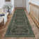 Machine Washable Vintage Floral Area Rug With Non-Slip Backing