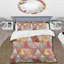 Ensemble de housse de couette rose doré Midcentury Triangle I - Midcentury-109174829