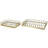 Stainless Steel Metal Geometric Decor Gold Tray with Wire Rod Frame and Mirrored Glass Interior Set-304918374