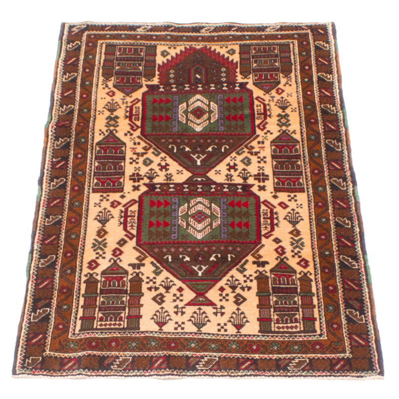 Teimani Beige Rug 2'7" x 4'10"