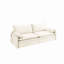 Canapé-lit convertible 4 places - tissu chenille, siège profond, canapé Cloud avec rangement, port USB et oreiller 2-en-1, canapé-lit pour salon, appartement, chambre à coucher-1369457685