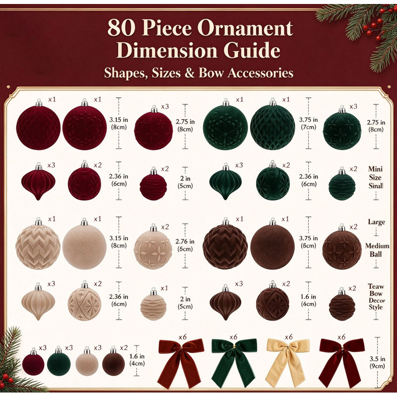 2 " Velvet Ornament Accessory