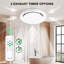 Akicon Bathroom Exhaust Fan with Humidity Sensor, 110 CFM 1.5 Sones Vent Fan with RGB Light, White, No Wall Switch Needed-119463065
