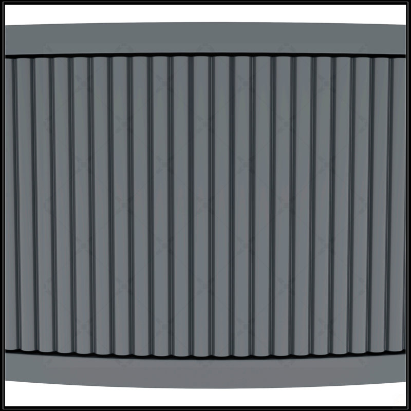 Console demi-lune Artisan, Gris foncé