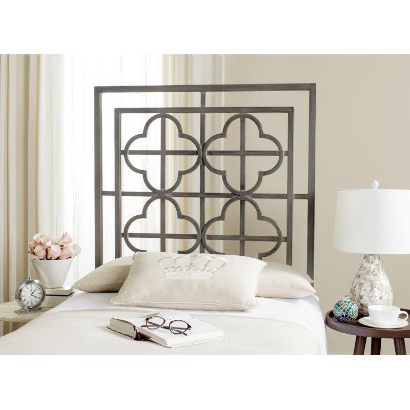 Lucinda Metal Headboard, Twin, Distressed Brass