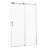 Brushed Nickel Shower Enclosure 48"X76" - Stylish Bathroom Upgrade With Tempered Glass Elegant Appearance, Enhances Aesthetics Spare Parts Available Single Sliding Bypass Clear Glass, Opulence-122074075