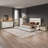 High Gloss Led Clothes Dresser, 8 Drawer Dressers With Tempered Glass Top, Gray/Cream-605811231