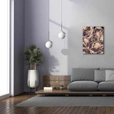 'Colourful Abstract Black Earth Fluctuation' by Sabrina Balbuena, Canvas Wall Art, 26" x 34"