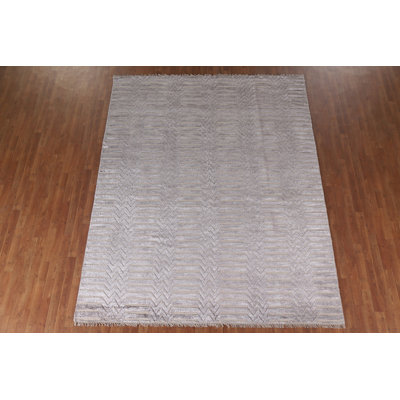 Tapis marocain moderne aux tons de terre 8 x 10
