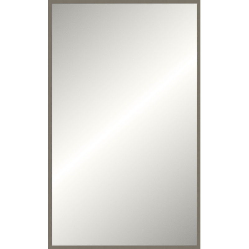 Davenport Solid Wood Mirror, Rectangle, Taupe, 49.75" x 37.75"