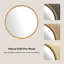 Miroir mural rond en bois massif sculpté-1311937400