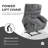 Dual Motor Power Lift Recliner Large  Recliner With Heat And Massage, Infinite Position-1950268325