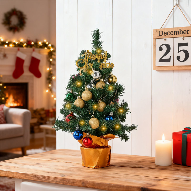 1.79' H Lighted Artificial Christmas Tree