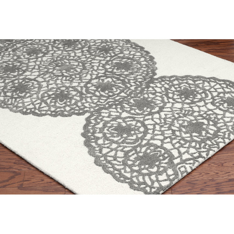 Wool Geometric Indoor Rug, Rectangle 3' x 5'