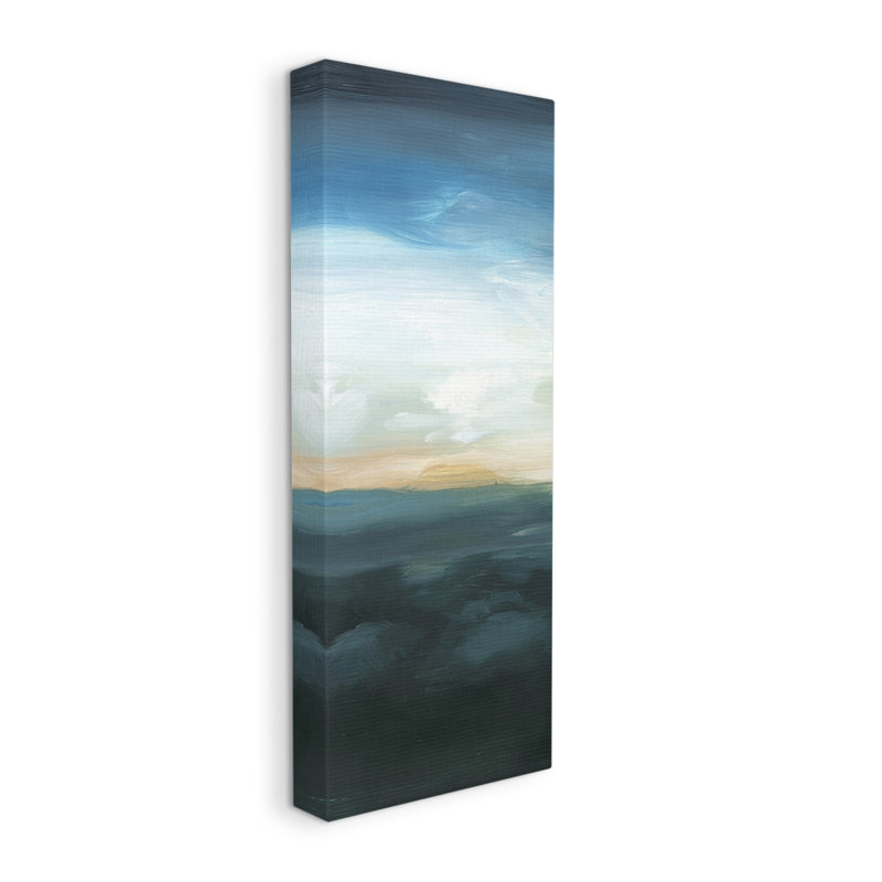 «Dark Dark Sunrise», art mural sur toile par Ethan Harper, H 30 po x l 13 po